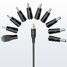 12v 2a power adapter dc plugs