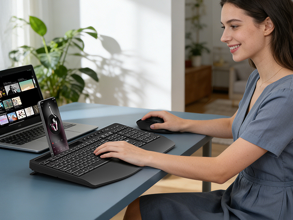 Wireless Keyboard and Mouse Combo