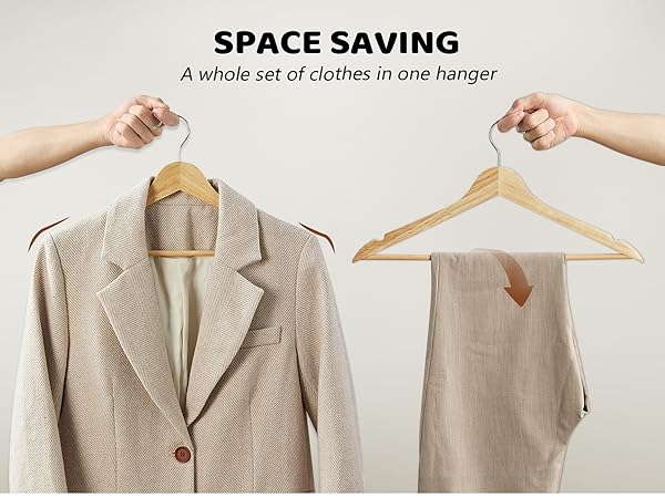 wooden hangers 20 pack