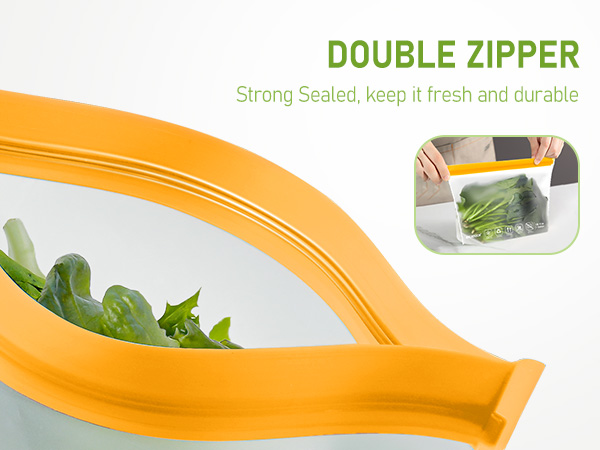 Leakproof silicone bags