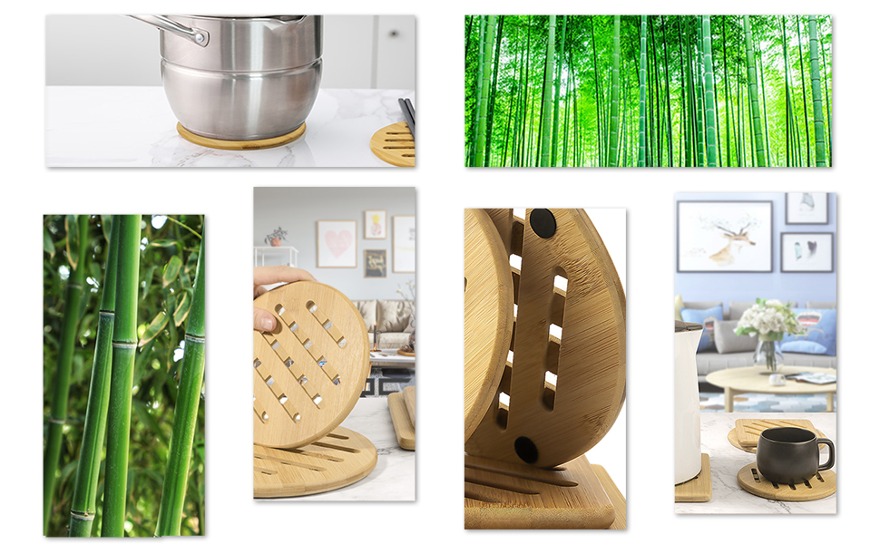 bamboo trivet,hot pads