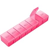Extra Large Pill Organizer Weekly, KAPENS Daily Pill Case Box Large Capacity Compartments, 7 Day ...