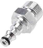 WNHNO 2025 Upgraded Silver Quick Connection Pressure Washer- Hose Adapter for Vax, M22 Quick Inse...