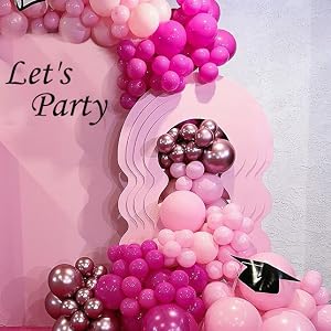 light pink balloons pastel pink balloons rose red balloons dark pink balloons hot pink balloons