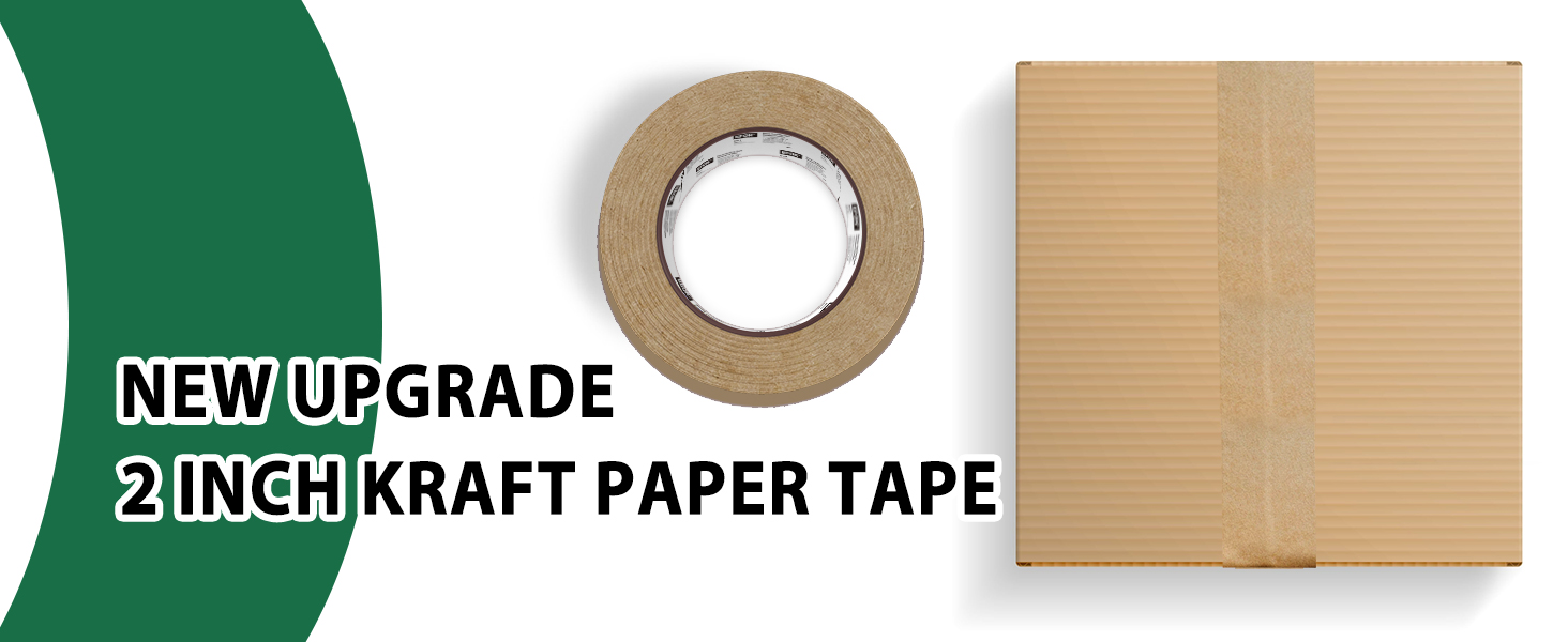 new upgrade 2 inch kraft paper tape