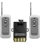 VONVOFF Wireless Remote Switch,AC110V/120V/240V Powerful Wireless RF ON/Off Switch with 984FT Lon...