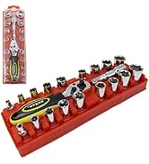 BoxerTool 21 Piece 1/4" & 3/8" Dual Ratchet Socket Wrench Set 2 in 1 - Heavy Duty 72 Gear Ratchet...