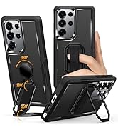 Shields Up for Samsung Galaxy S25 Ultra Case with Stand (Two-Way Stand & Finger Strap), Galaxy S2...