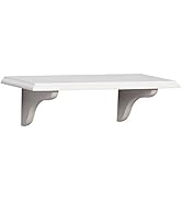 Shelf-Made KT-0148-818WT Wood Shelf Kit, White, 8-Inch by 18-Inch