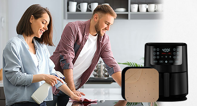 free yourself of long clean up times with the parchment paper liners