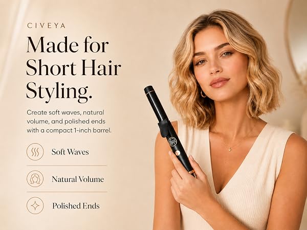 mini curling iron for short hair