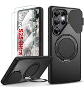 Gritup for Samsung Galaxy S25 Ultra Case,Flip Camera Cover | with Screen Protector,Ring Holder St...
