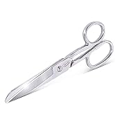 Newness Fabric Scissors, Heavy Duty All Metal Stainless Steel Craft Scissors, Multi-Purpose Profe...