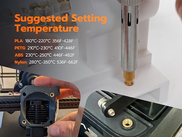 Suggested Setting Temperature