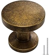 Goldenwarm 10 Pack Vintage Retro Antique Brass Cabinet Knobs Vintage Brass Drawer Knobs Kitchen C...