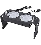 Memory RAM Cooler, ARGB RAM Radiator Computer Memory Module Heat Sink PWM Temperature Control Fan...
