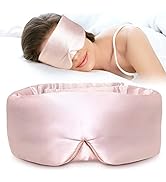 LitBear Silk Sleep Mask for Side Sleeper, Eye Mask Sleeping for Women Men 100% 22 Momme Pure Mulb...