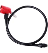 Bicycle Pump Hose, Bike Pump Hose, Black and Red Bike Bicycle Handy Portable Air Pump, Tire Infla...