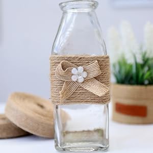 Natural Burlap Fabric with Decoration Crafts