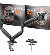 ErGear Dual Monitor Arm, Full Adjustable Monitor Mount for 13–32? Screens, Fast Install Computer ...