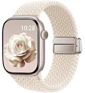 Braided Stretchy Band Compatible with Apple Watch Bands 38mm 40mm 41mm 42mm 44mm 45mm 46mm 49mm W...