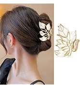 1Pcs Maple Leaf Hair Claw Clips Fall Hair Clips Large Gold White Leaf Design Hair Jaw Clips for T...