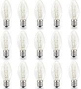 MEQIQTEK Salt Lamp Bulb - Scentsy Light Bulbs for Plug in Wax Warmer - 15 Watt Night Light Bulbs ...