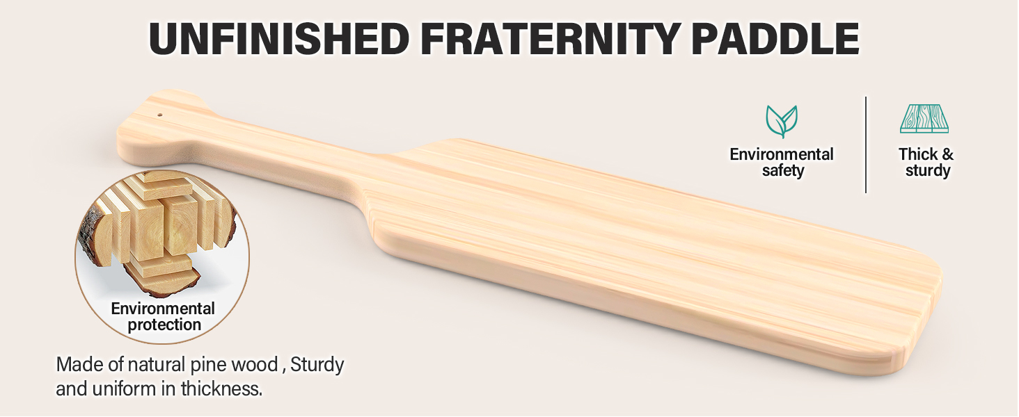 wooden paddle