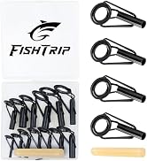 FishTrip Rod Tip Repair Kit, 20/60/70/90/230pcs Fishing Rod Tips Replacement Kit Stainless Steel ...