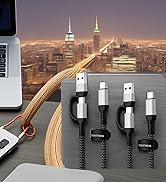 NEGENTTREN 2 in 1 USB C to C Cable 60W (6.6FT, 2Pack), 5A Fast Charging Type A to C Charger Cord ...