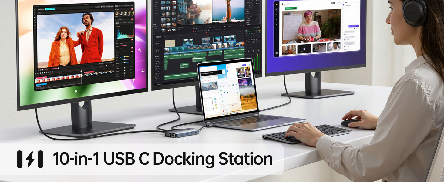 docking station 3 monitors