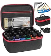 Acrylic Paint Storage Case for Bottles(2 fl oz), Craft Paint Storage Bottle Organizer, Art Supply...
