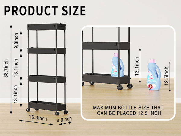 storage cart for bathroom
