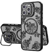 OAOA Magnetic Case Compatible with iPhone 16 Pro Case with Kickstand, Compatible with Magsafe, Bu...