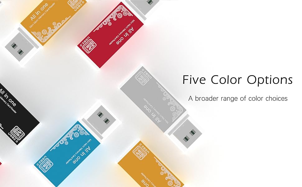 FIVE COLOR OPTIONS