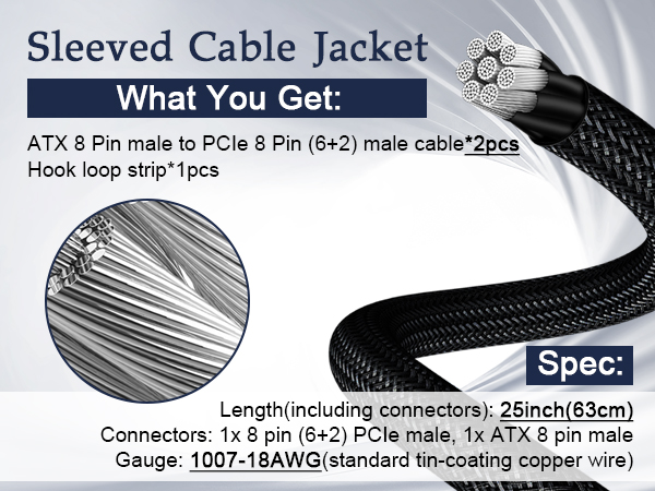 8 pin pcie cables