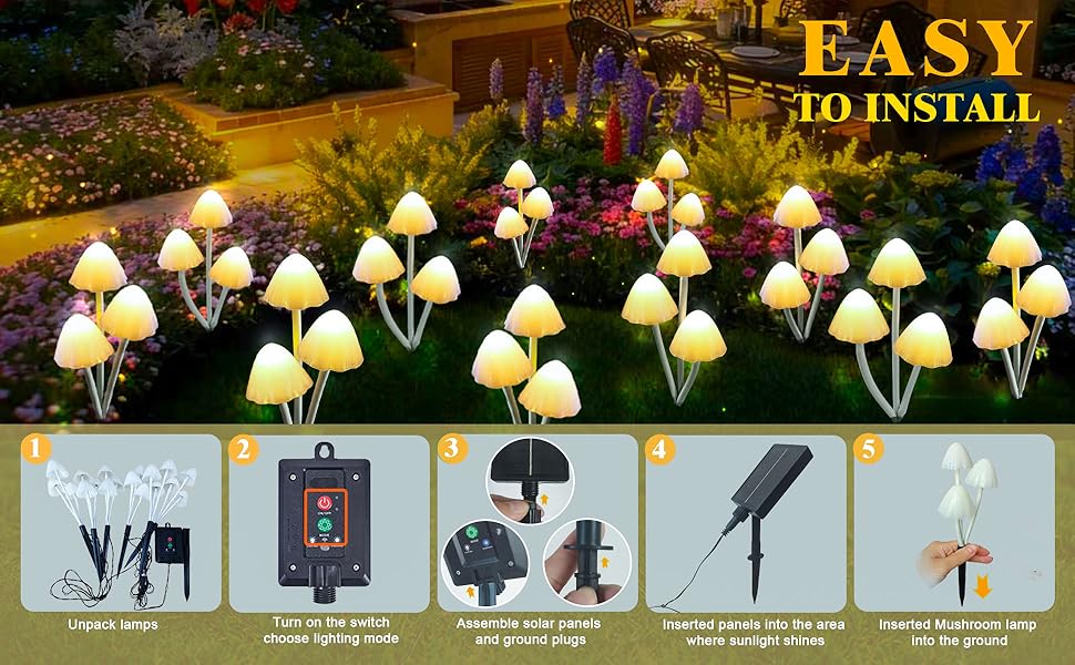 Mushroom Garden Decor