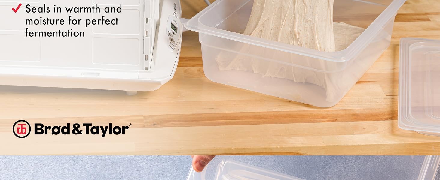 Brod & Taylor Proofing Container sourdough container dough container bread proofing box clear