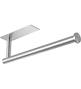 theaoo Under Cabinet Paper Towel Holder for Kitchen, Adhesive Paper Towel Roll Rack for Bathroom ...