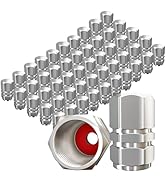 Z-oneMart 50 Pcs Tire Valve Stem Caps, Hexagon Design Air Valve Caps Waterproof Wheel Valve Cover...