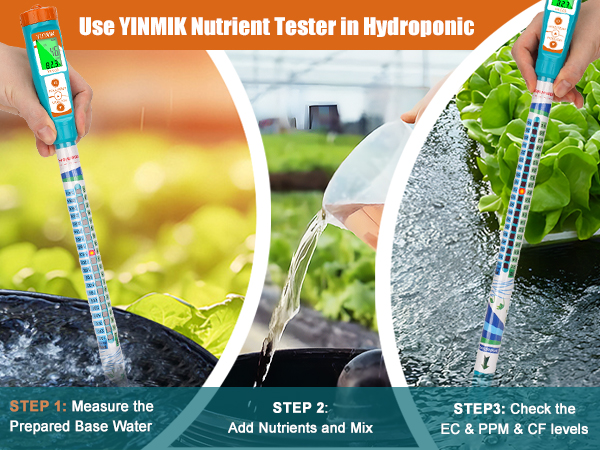hydroponics nutrients measurement tester