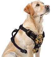 PUPTECK No Pull Dog Harness for Large, Adjustable Reflective Dog Harness with Handle Easy Control...