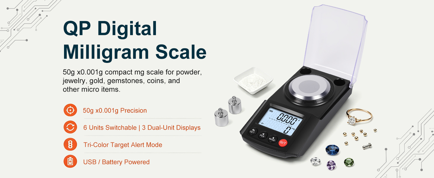 QP 50 milligrams Scale,Reloading Scale