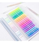 COLNK Acrylic Gel Pens for Drawing,24 Colors Gel Paint Pens Ultra Fine ST Point 1.0, Set of Acryl...
