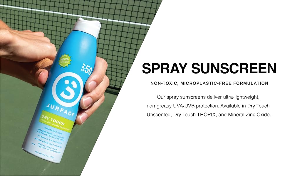 surface sunscreen sun face sunscreen body lotion spray mineral zinc spf 30 50 70 lip balm active