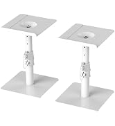 Suptek Free-Standing Speaker Stand Desktop Set, 9.6 x 8.8 inch Trays, Height Adjustment and Tilt,...