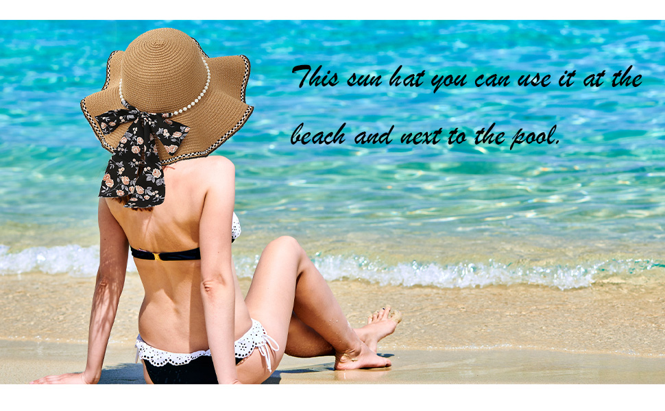 The wide-brimmed sun hat can shield your head and shoulders from more UV rays