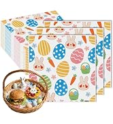 YEHOSHUN 100Pcs Wax Paper Sheets 7x7 Inch, 45gsm Grease Proof Deli Paper, Food Basket Liners & Sa...