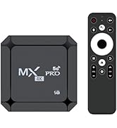 MX Pro 4K 5G Streaming Media Player - 4K Ultra HD WiFi 6 Bt5.0 Voice Control 16GB Storage Smart H...