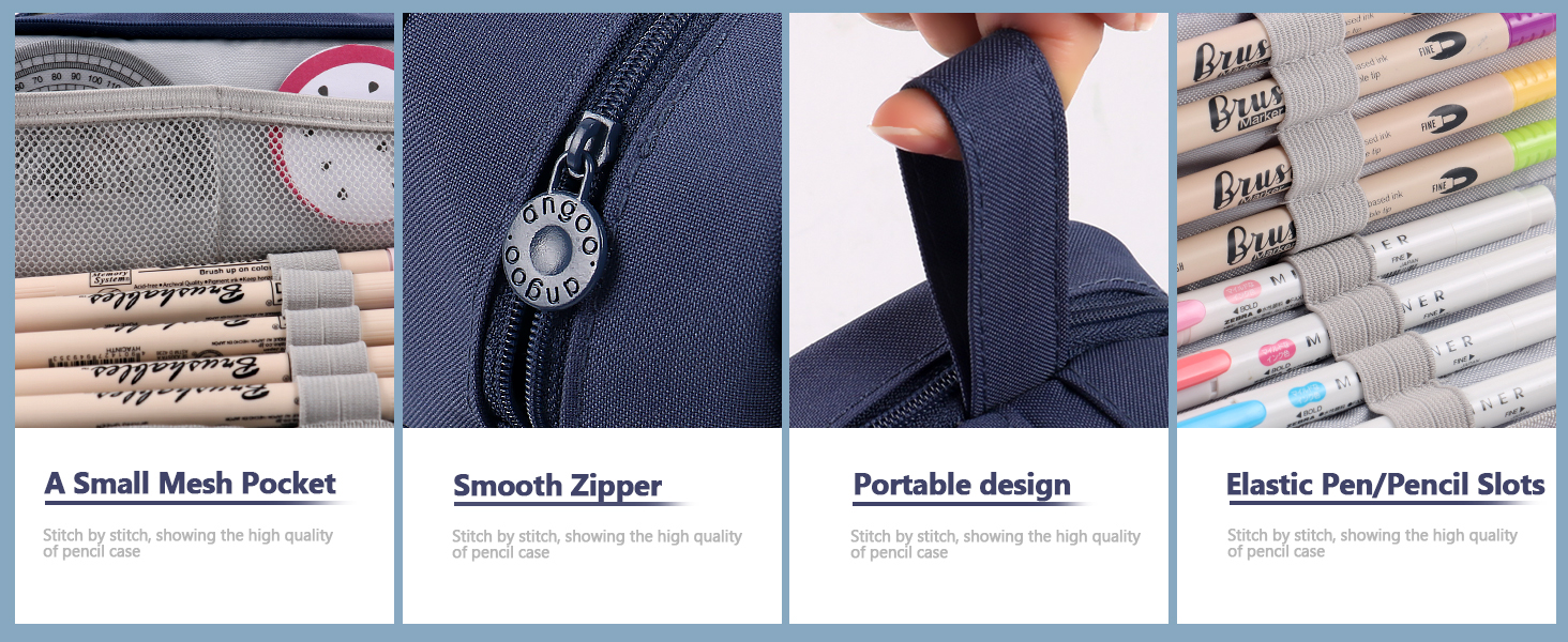 dark blue pencil case